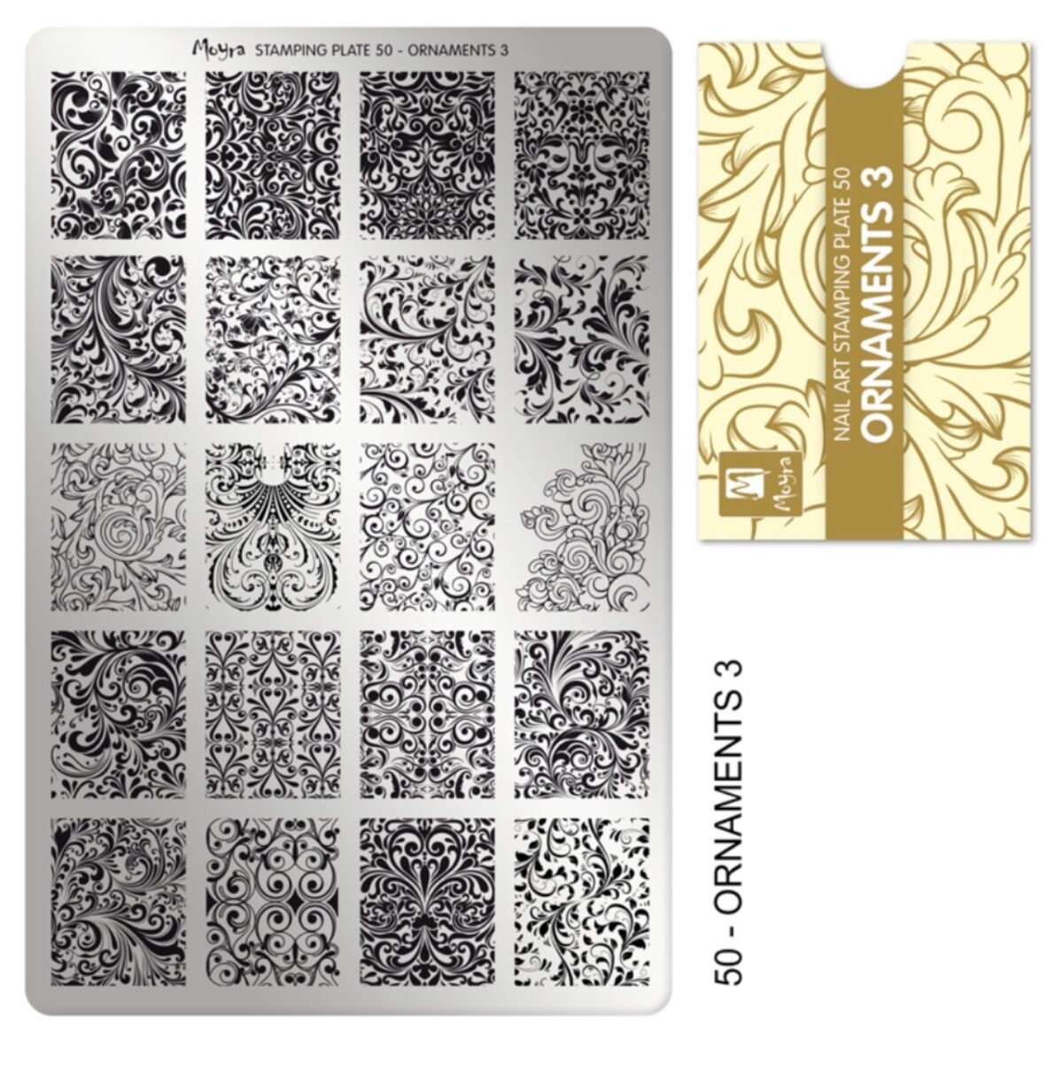 Moyra Stamping plate #50 Ornament 3