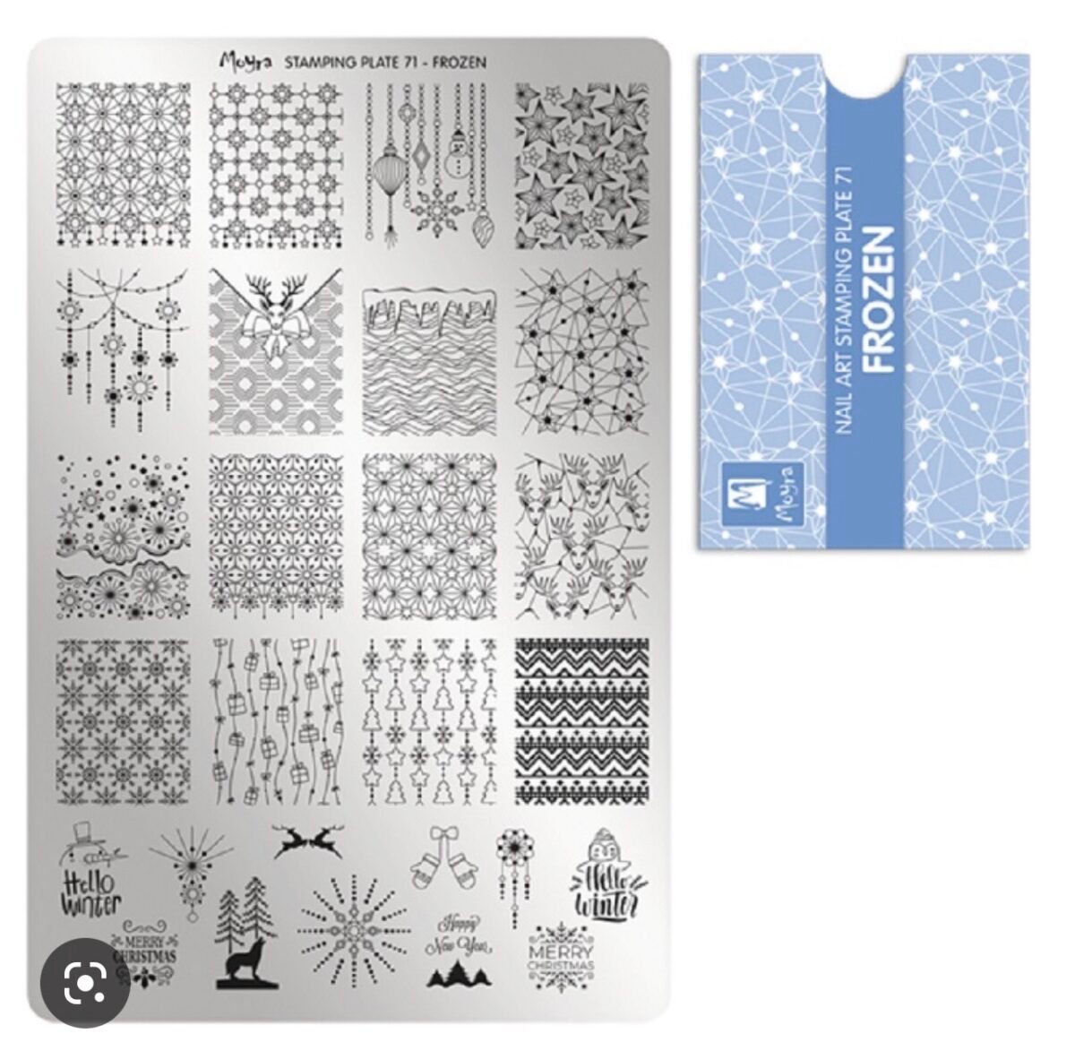 Moyra Stamping plate #71 Frozen