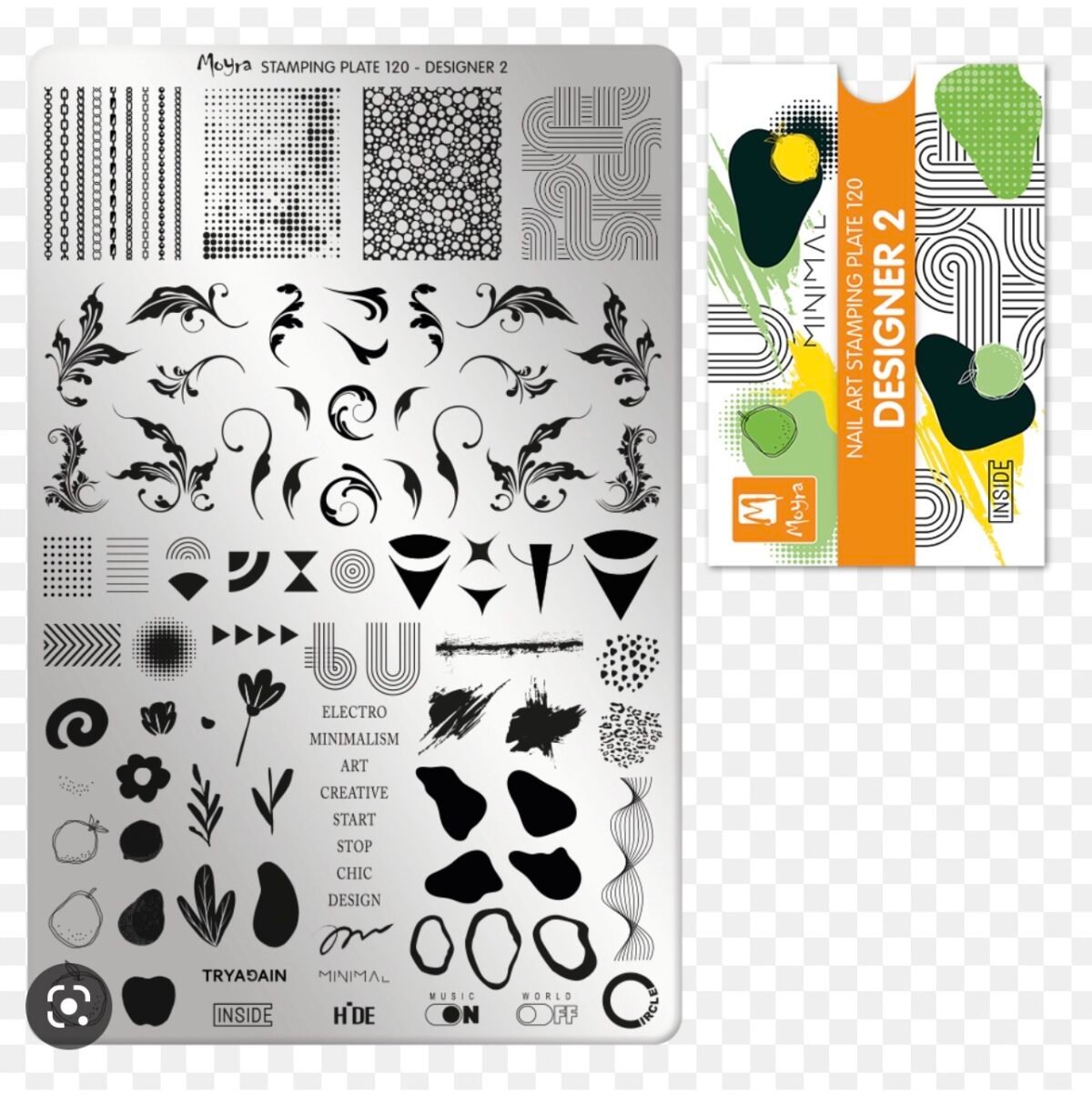 Moyra Stamping plate #120 Designer 2