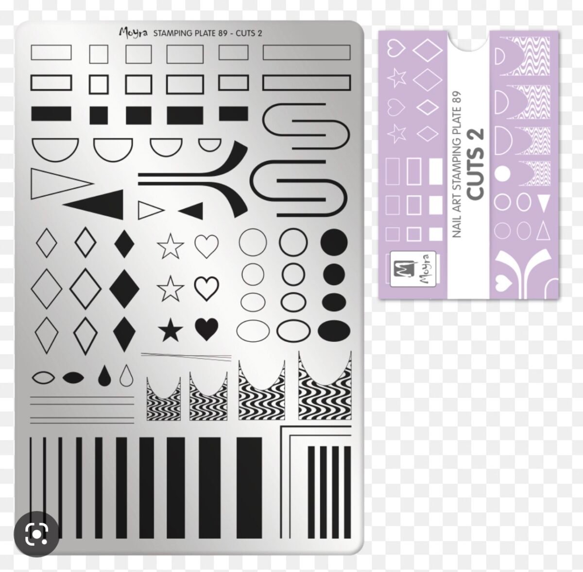 Moyra Stamping plate #89 Cuts 2