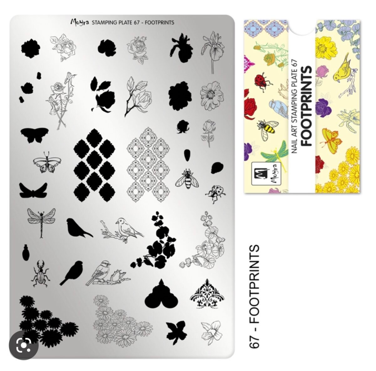 Moyra Stamping plate #67 Footprints
