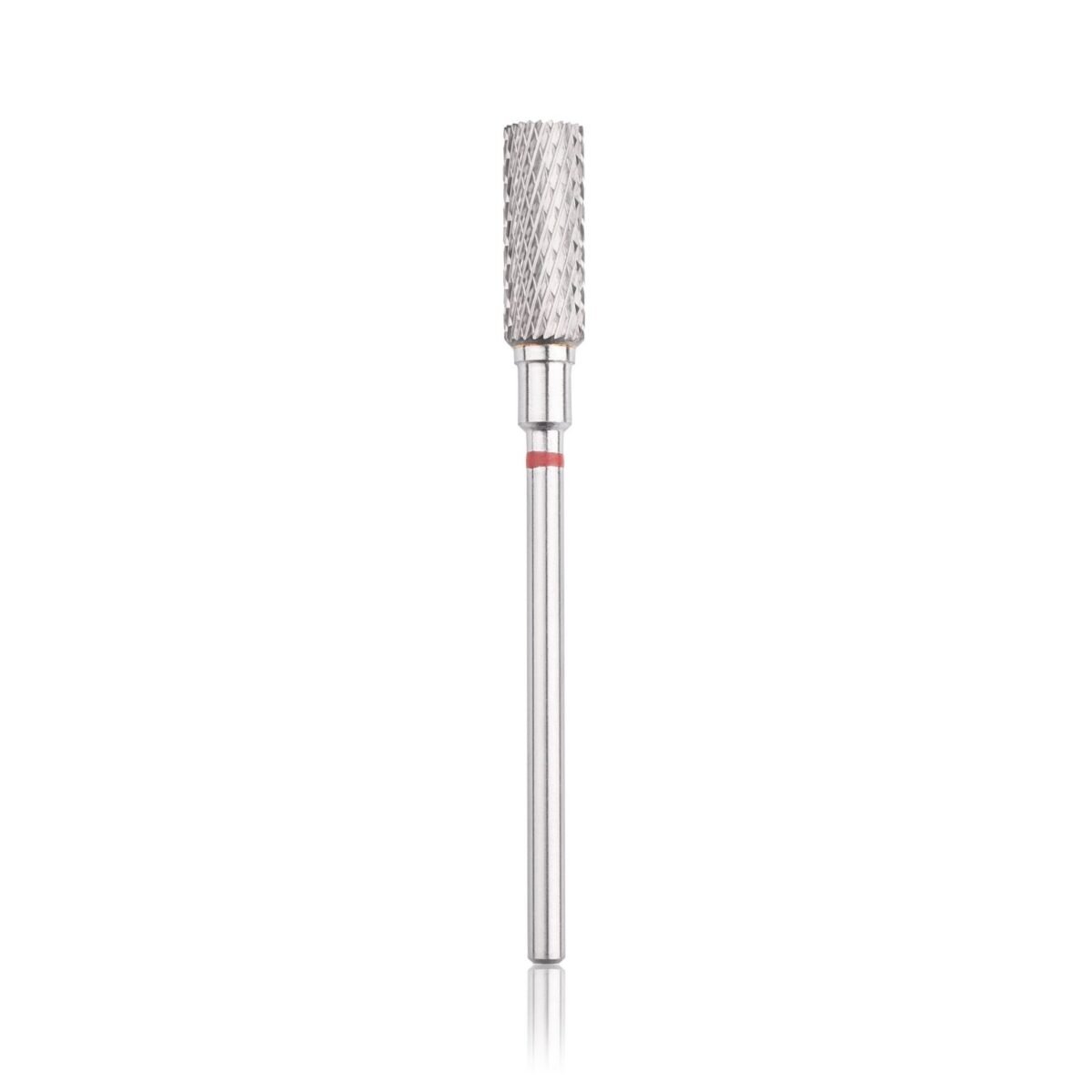 HBC-113RD.050 Tungsten carbide bur “straight cylinder” red, L-12,5 mm., Ø5,0 mm