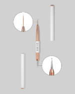 DARK Double-ended brush (liner 13 mm dotting tool 1.2 mm)
