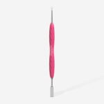 Manicure pusher Gummy with silicone handle UNIQ 11 TYPE 1 (straight flat and loop pusher) - Image 3