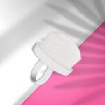 Finger ring manicure brush EXPERT 03 for dust removal mini (10 pcs)