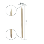 Orange stick EXPERT wooden 150 mm (100 pcs) - Image 2