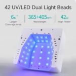 Professional Adjustable LED Pedicure Curing Lamp with Stand - Image 3