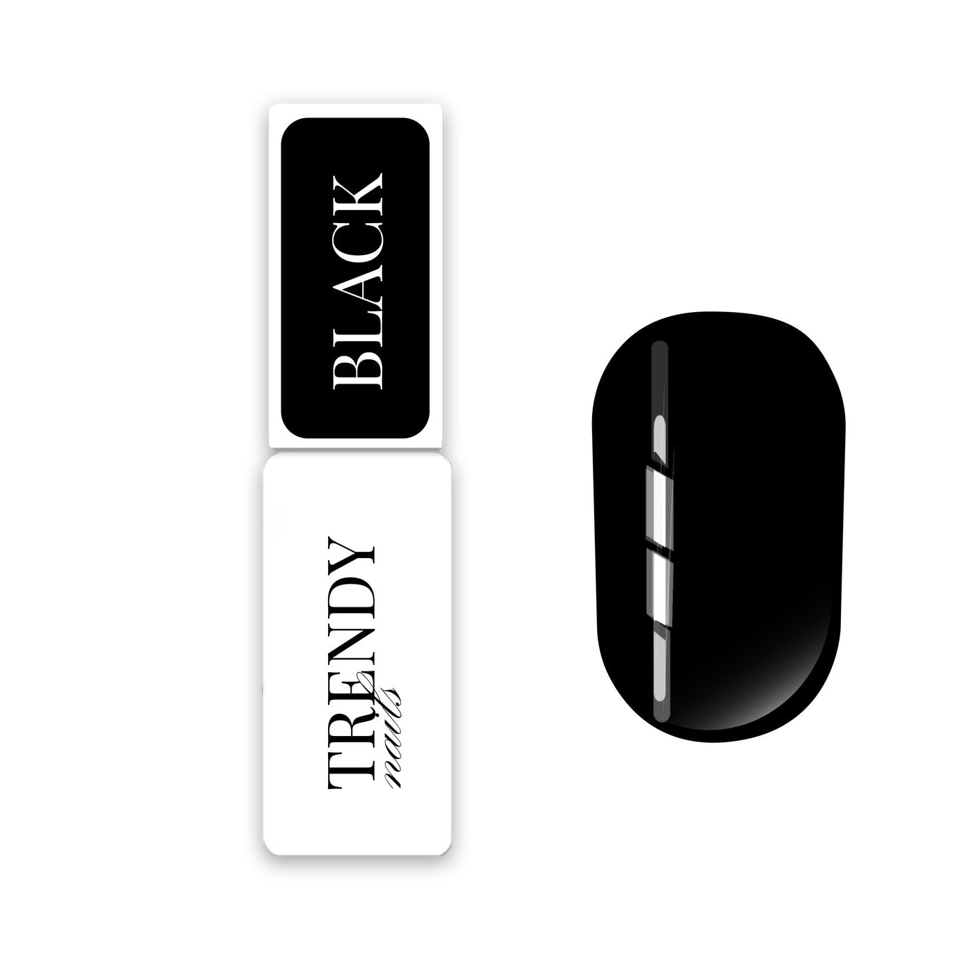 IMG_2517 BLACK Gel Polish Color Trendy Nails - Image 1