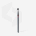 Diamond nail drill bit ball red EXPERT head diameter 4 mm - Image 2