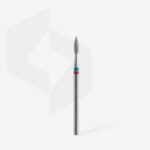 Diamond nail drill bit DUO flame red-blue EXPERT head diameter 2,1 mm / working part 8 mm - Image 2