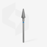 STALEKS EXPERT Carbide nail drill bit cone blue, head diameter 6 mm, working part 14 mm - Image 2