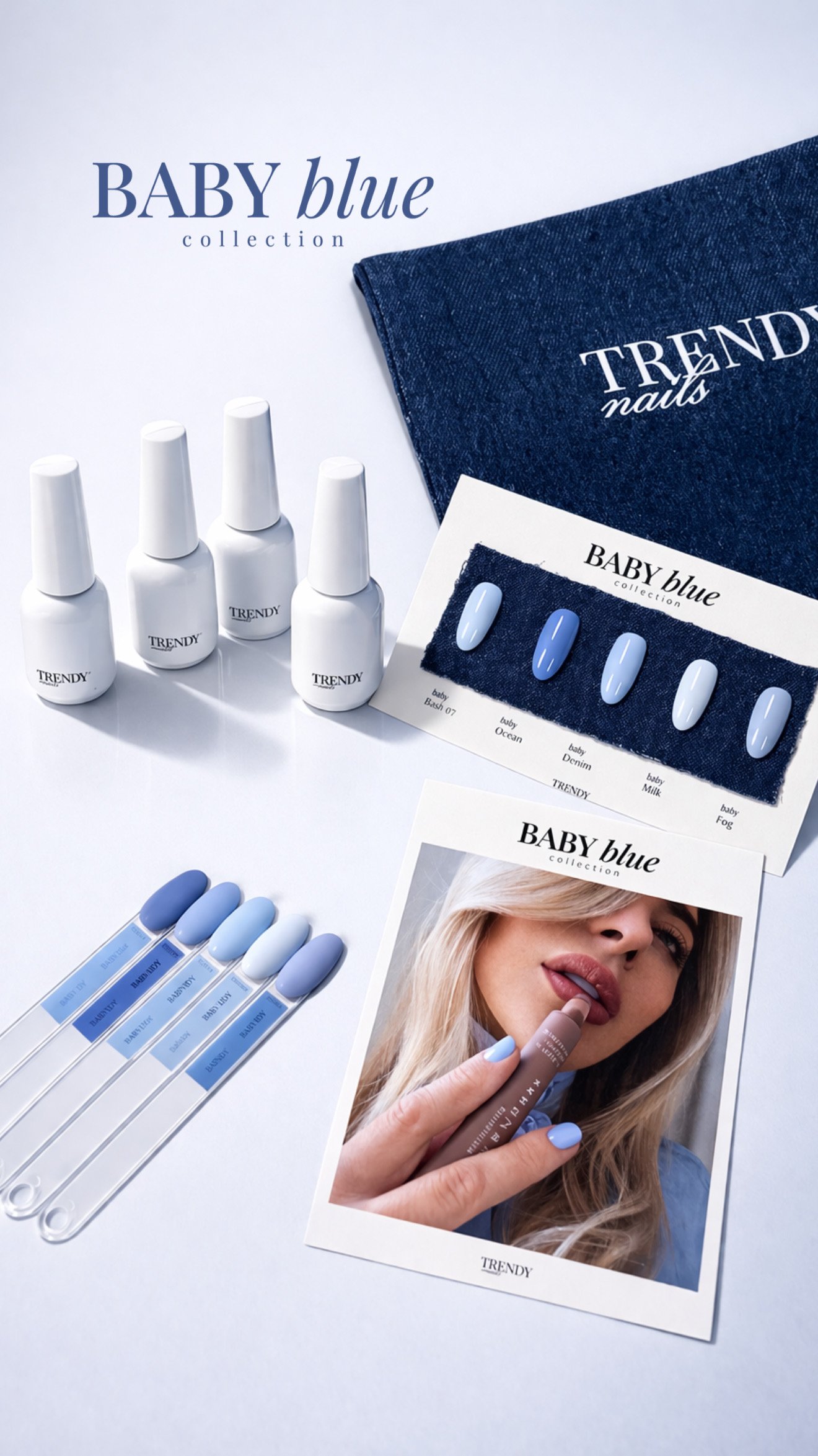 IMG_9141 BABY BLUE Collection Gel Polish Color - Image 1