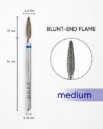 DARK Blunt-end Flame 2.3x10 mm (Blue)